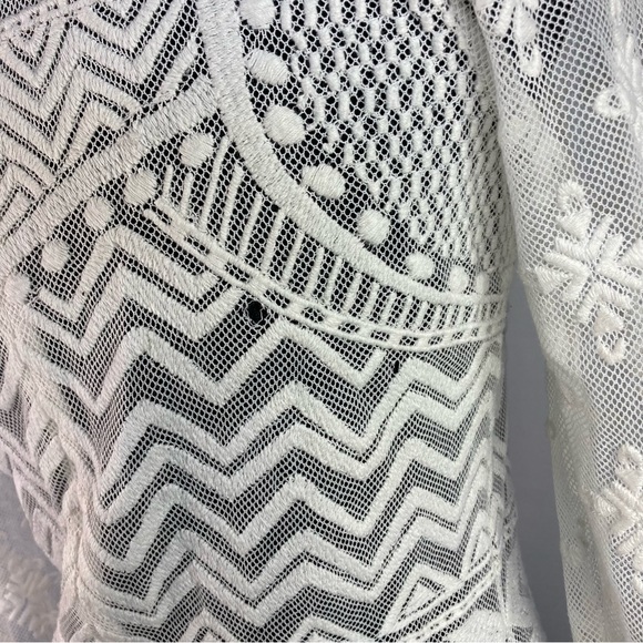 Isabel Marant for H&M Embroidered 3/4 Sleeved Cream Top - Picture 5 of 6